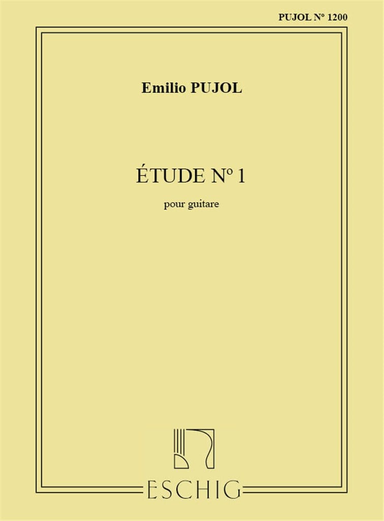 Etude N 1 (Pujol 1200) Guitare